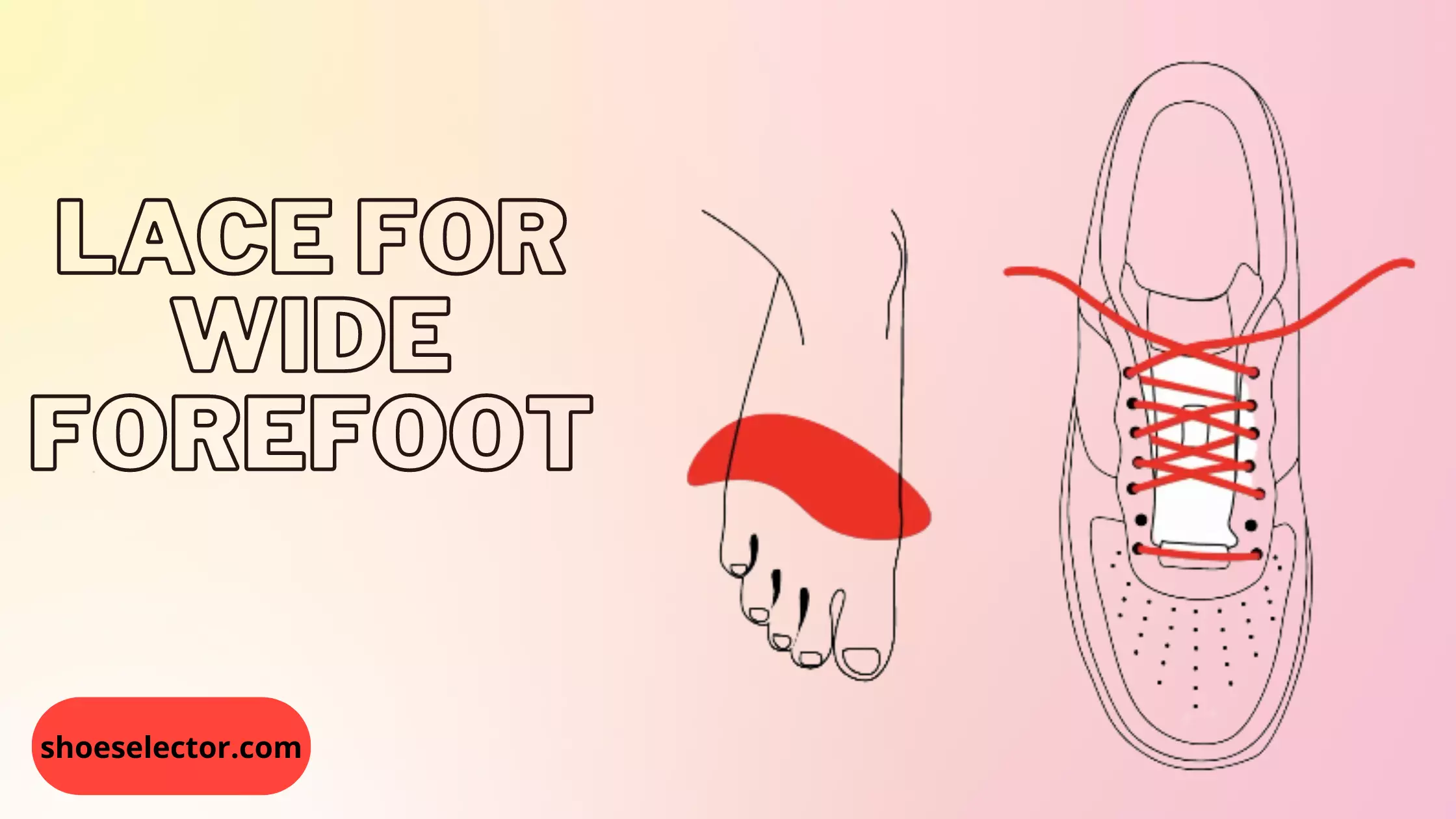 Lacing Technique for Wide Forefoot