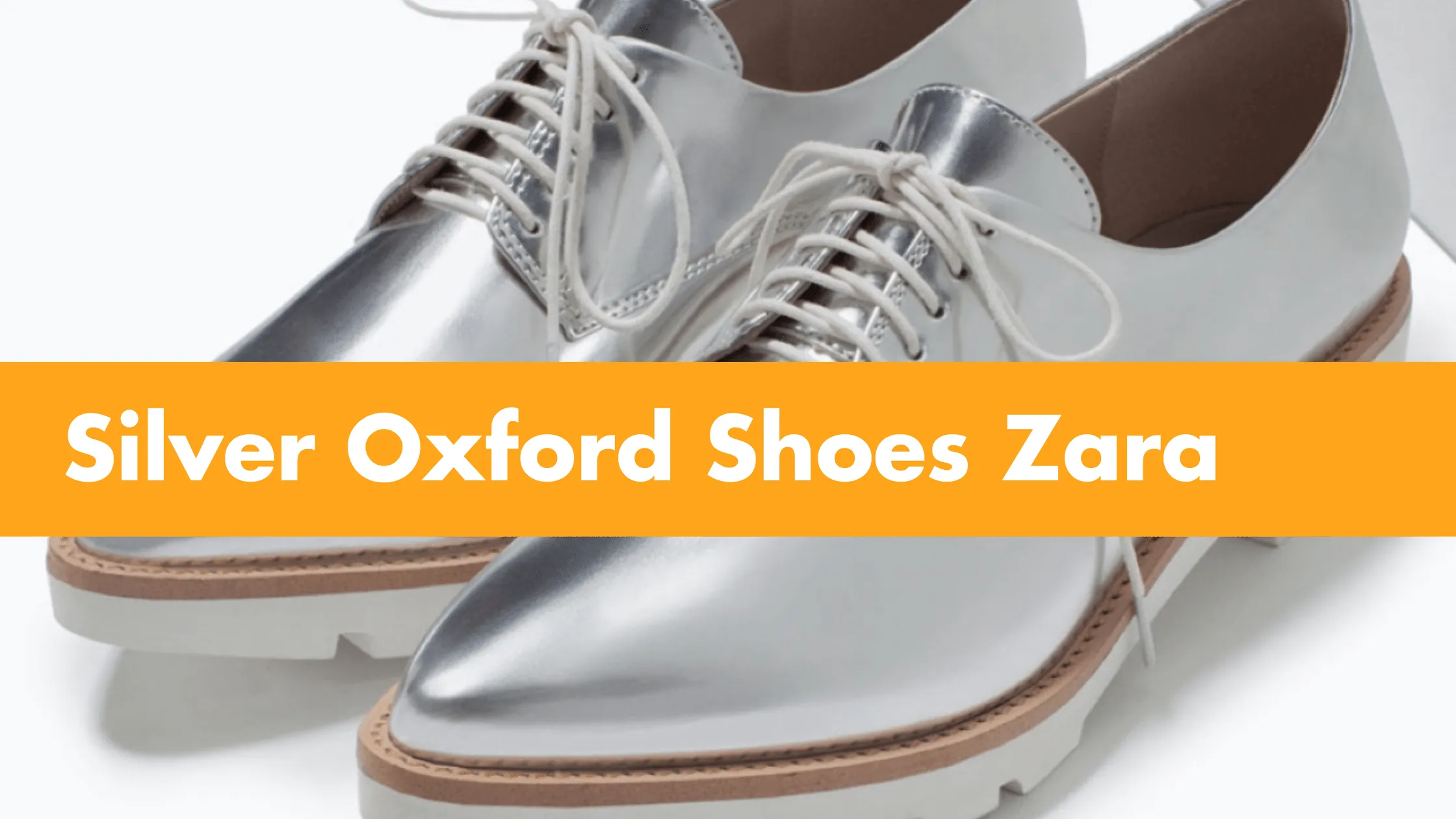 Silver Oxford Shoes Zara