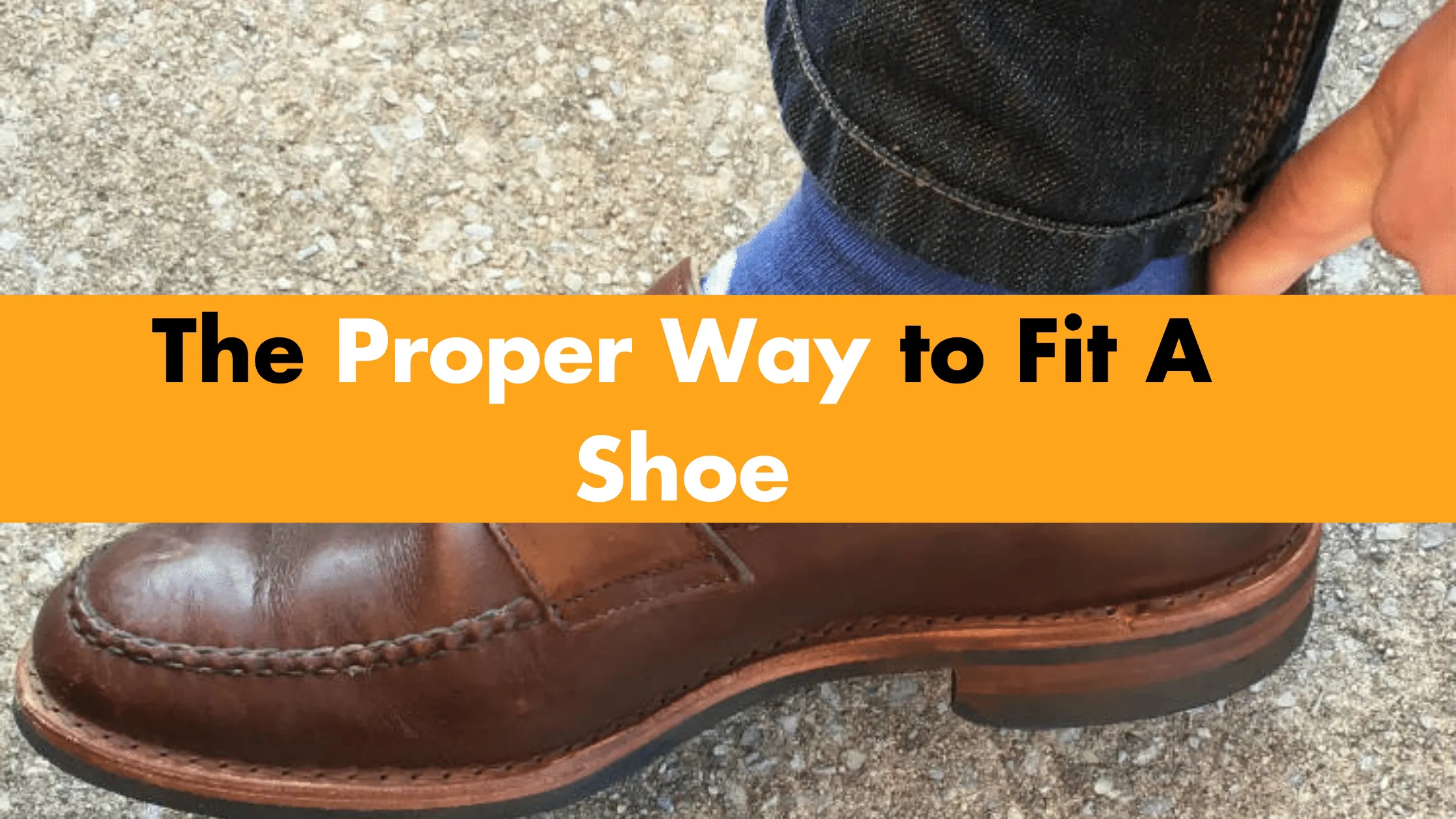 The Proper Way to Fit A Shoe